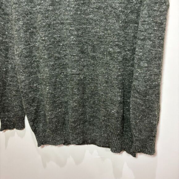 Peruvian Link Alpaca Marled Green Sweater Pullover Women XL V-neck Soft Relaxed - Picture 4 of 10